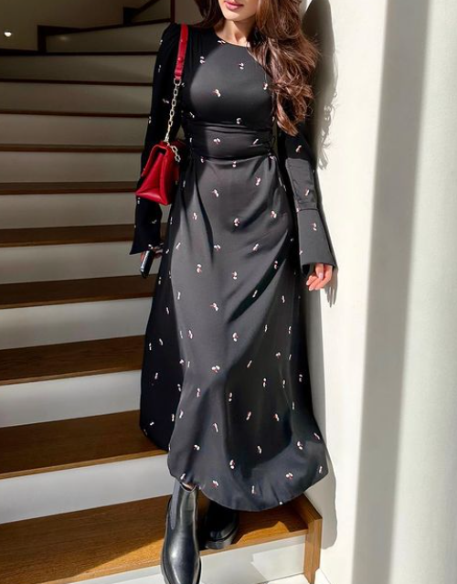 Black Elegant Maxi Dress