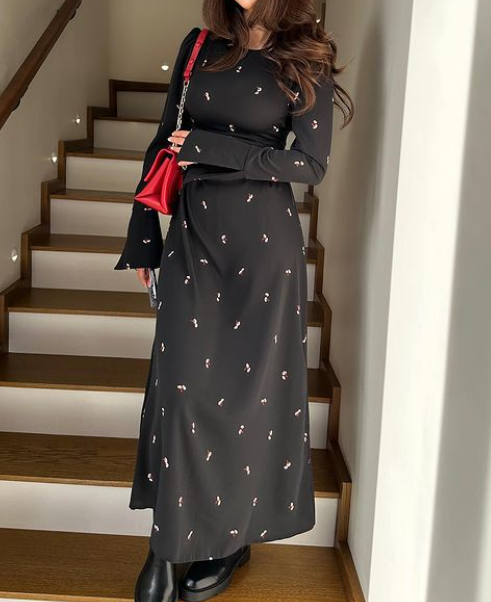 Black Elegant Maxi Dress