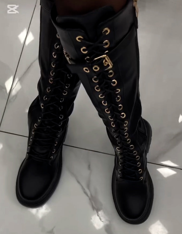 Black Long Boots