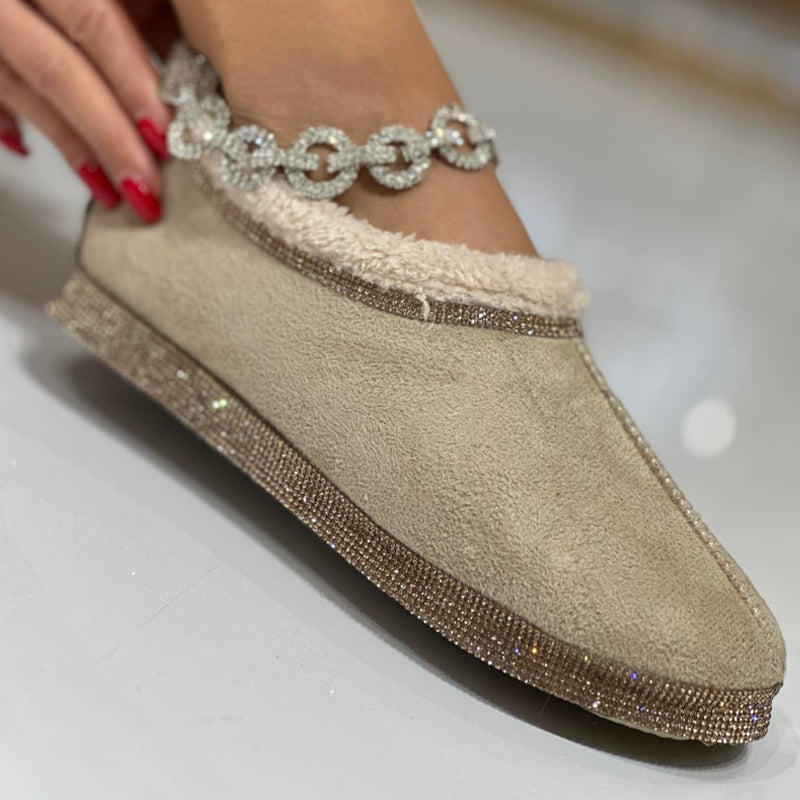 Casual Fur Flat Shoes