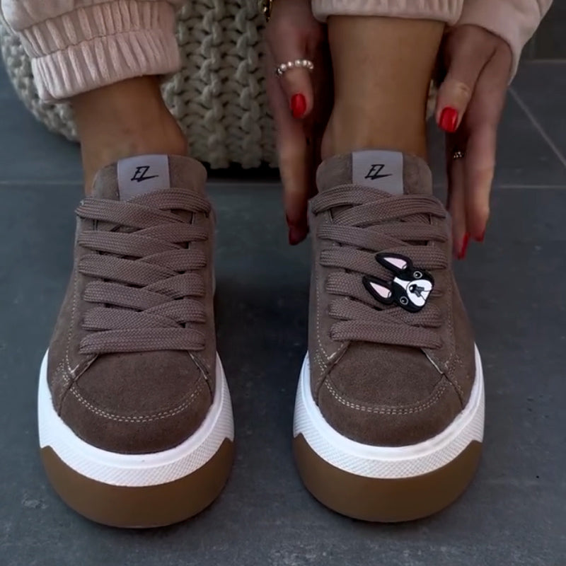 Brown Casual Platform Shoes