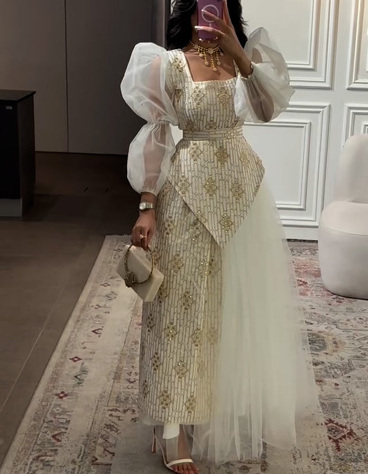 Patchwork Multi-Yarn Dress