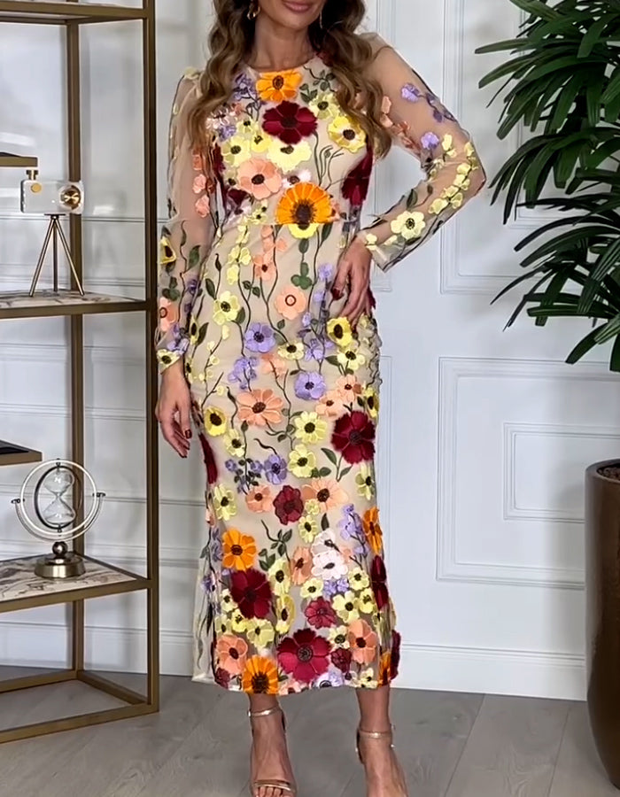 Elegant Floral Dress
