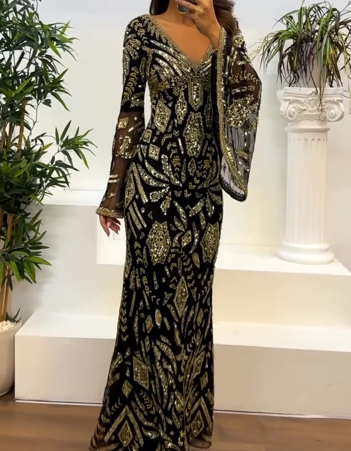 Special V-Neck Dress