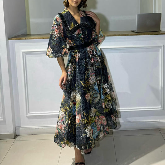 Embroidered Princess Dress