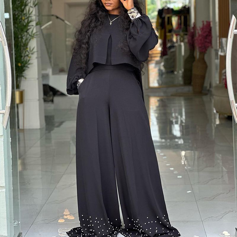 Solid Color Loose Suit