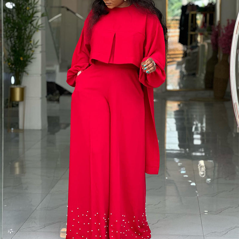 Solid Color Loose Suit