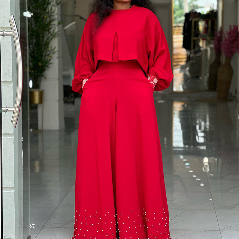 Solid Color Loose Suit