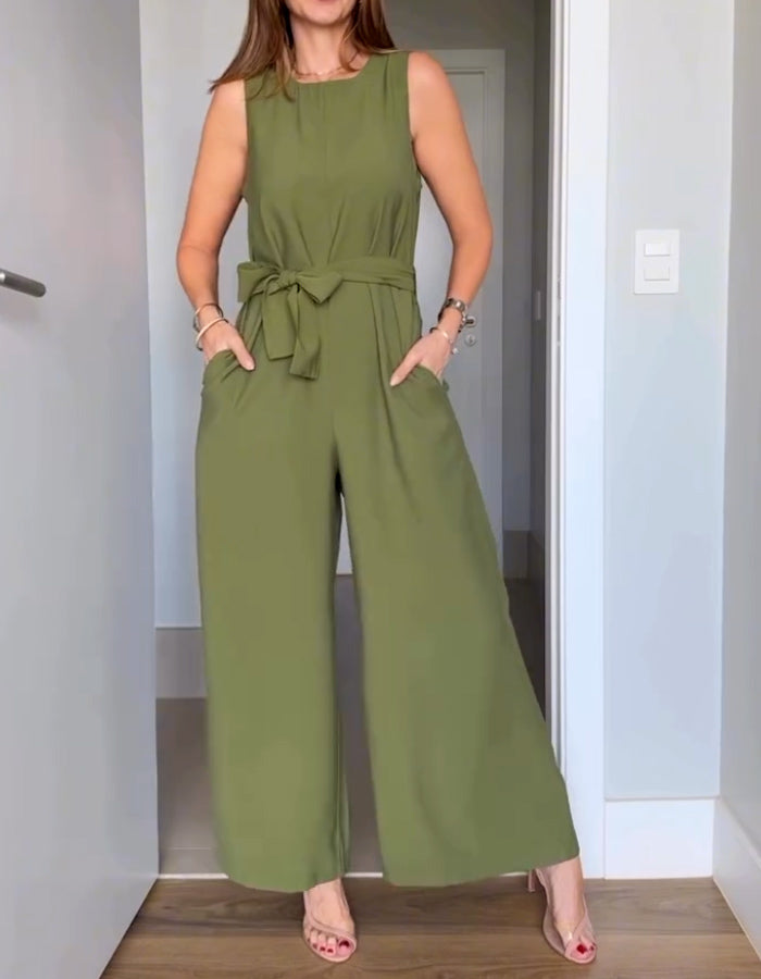 Sleeveless Casual Jumpsuit