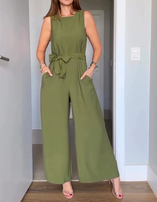 Sleeveless Casual Jumpsuit