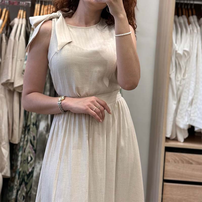 White Comfortable Casual Dress