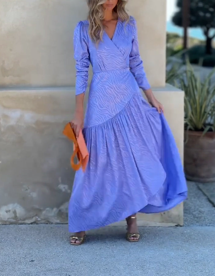 Elegant Purple Comfort Dress