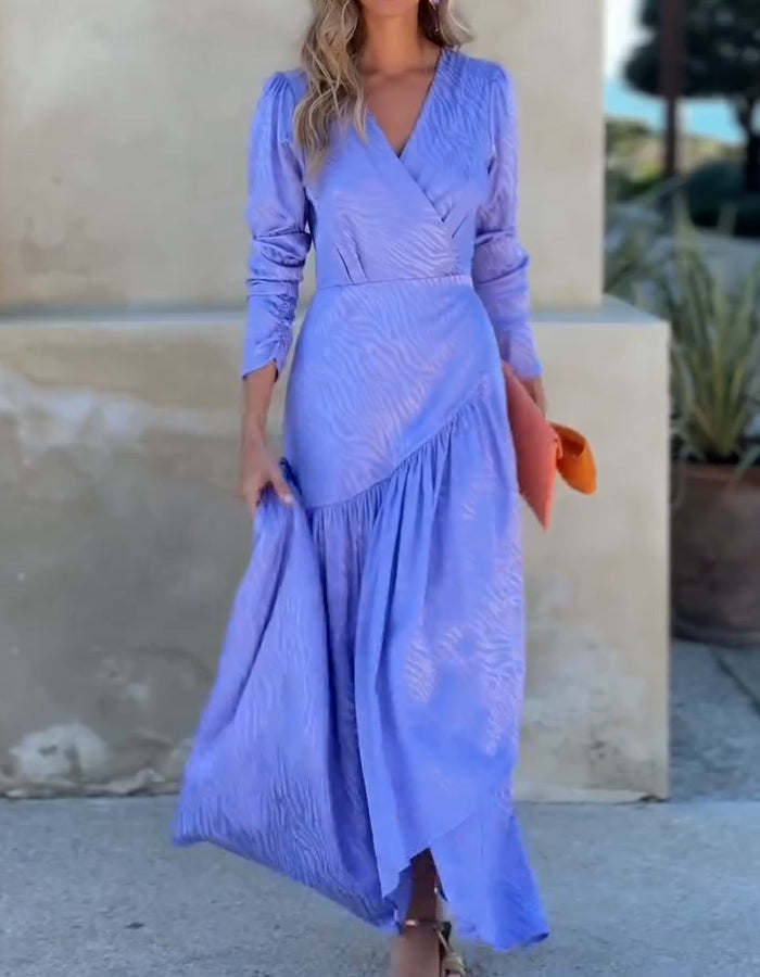 Elegant Purple Comfort Dress