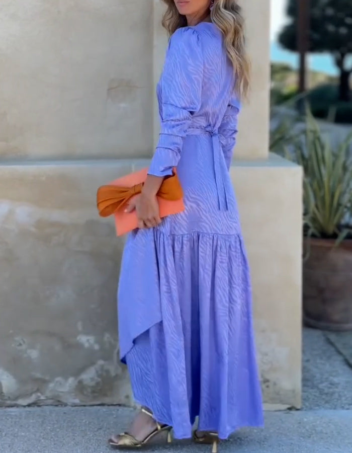 Elegant Purple Comfort Dress