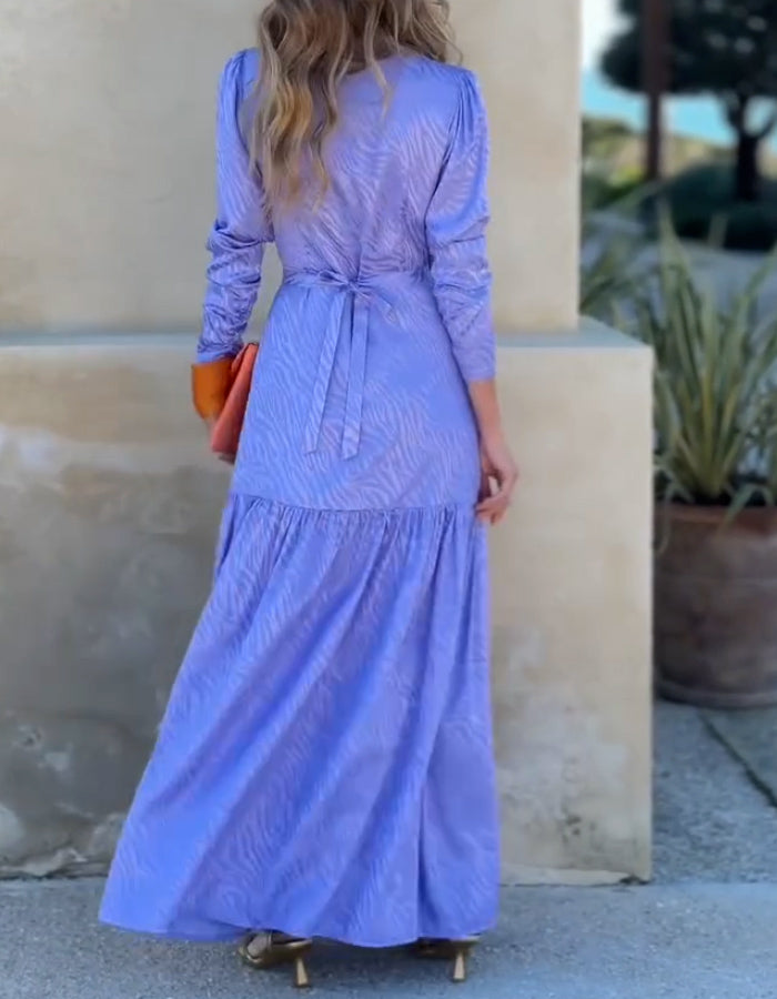 Elegant Purple Comfort Dress