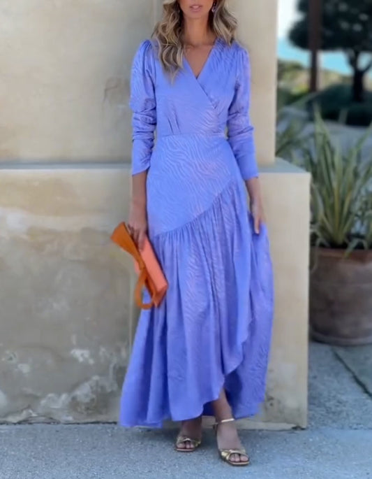Elegant Purple Comfort Dress