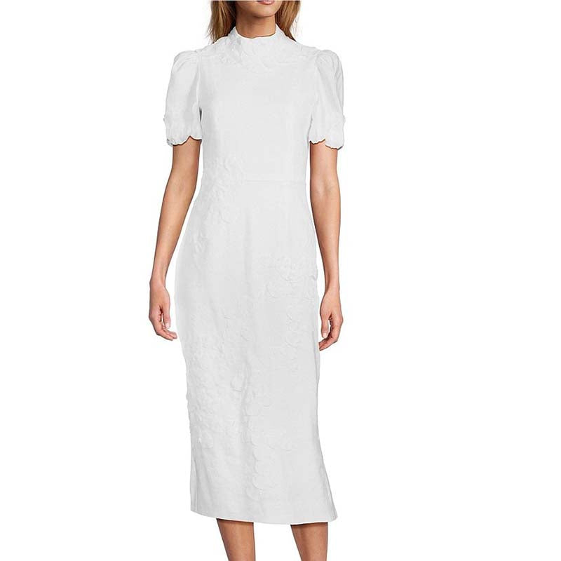 Floral Mock Neck Dress