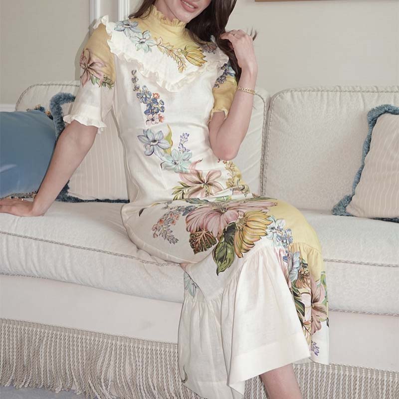 Multicolor Flower Dress