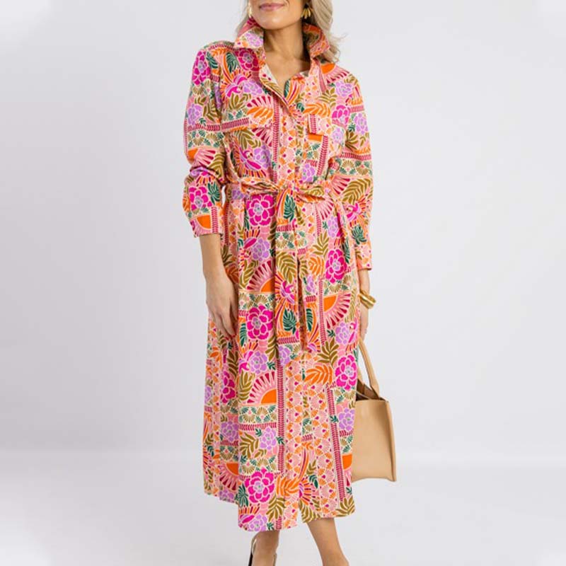 Floral Shirt Dress
