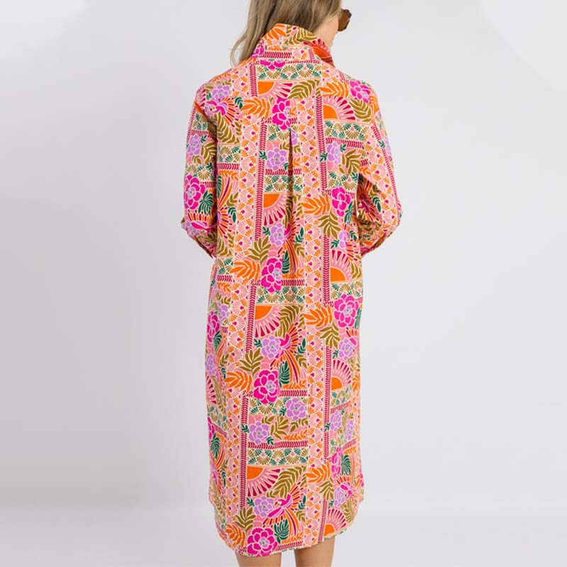Floral Shirt Dress