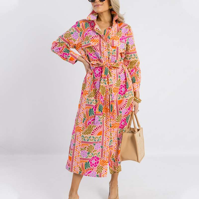 Floral Shirt Dress