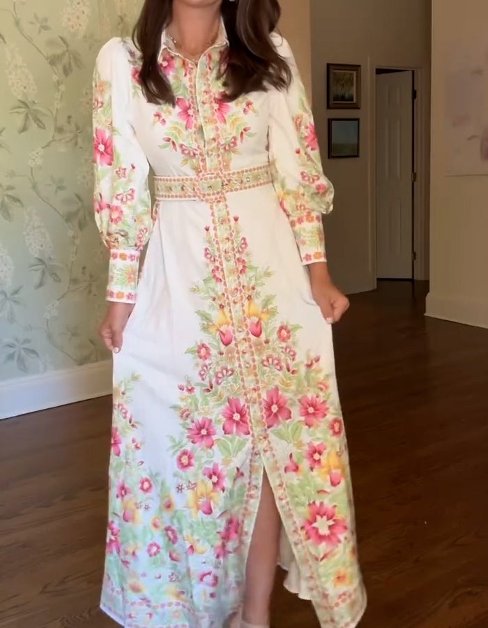 Floral Print Flowy Dress