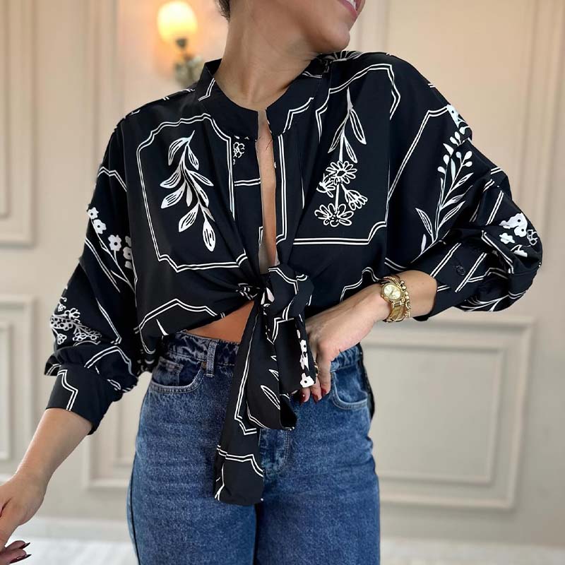 Versatile Lace-Up Top