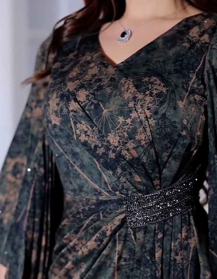 Sparkly V-Neck Dress