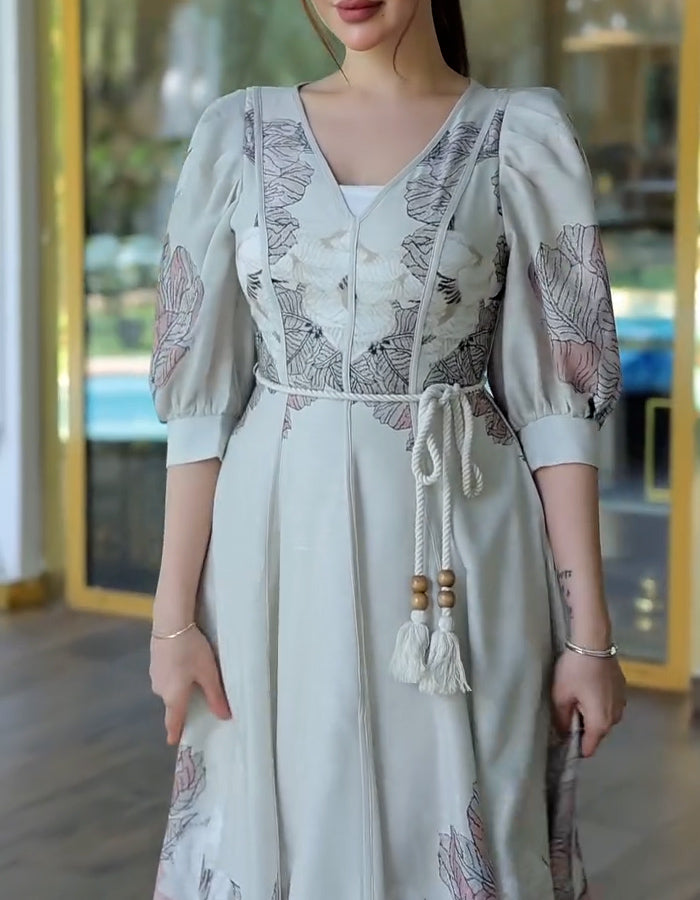 Chic 3/4 Sleeves Dress