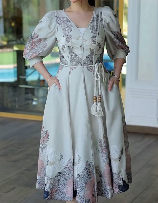 Chic 3/4 Sleeves Dress