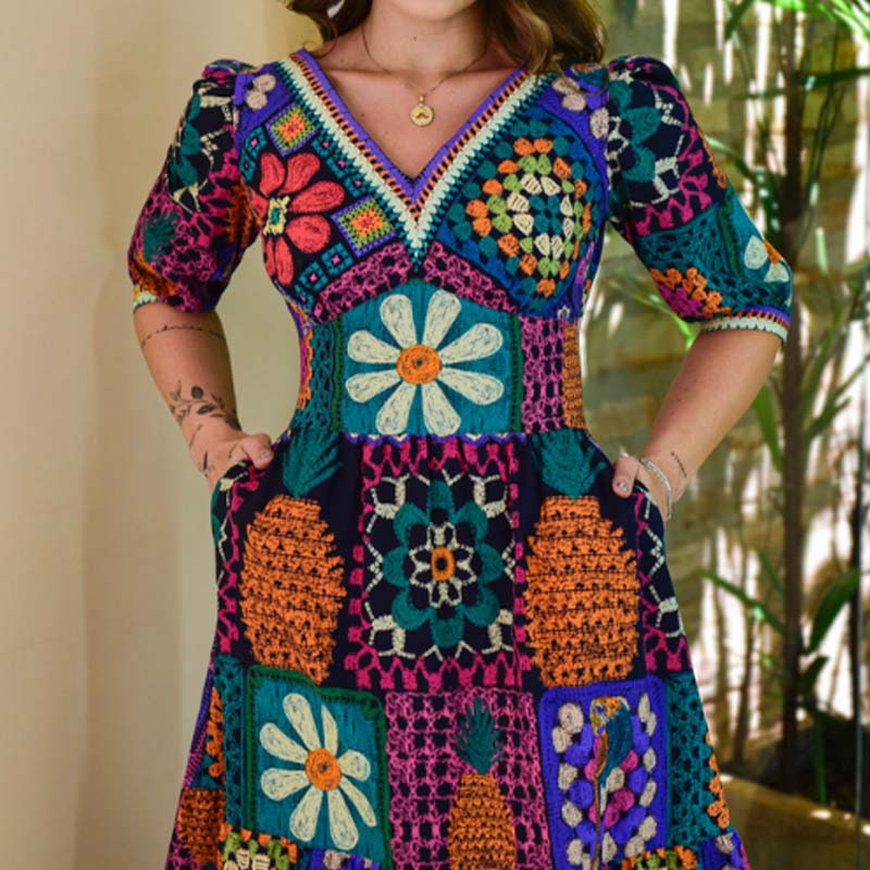 Colorful Versatile Dress