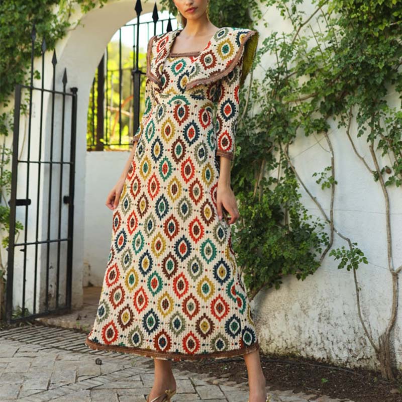 Chic Multicolor Dress