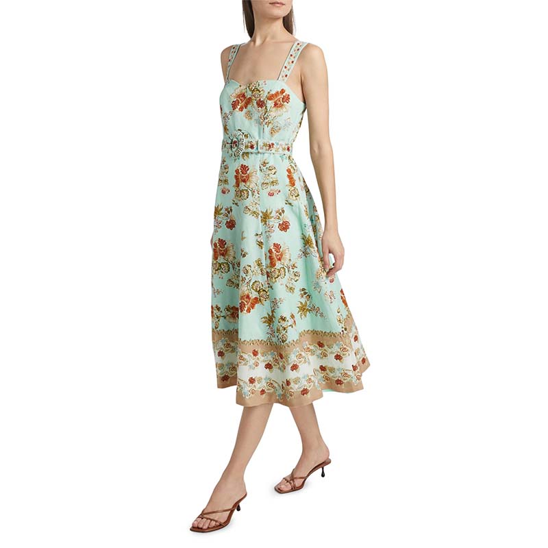 Floral Linen Dress