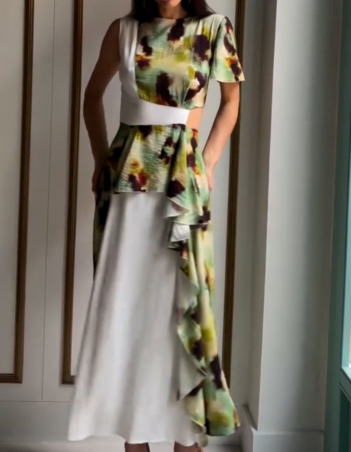 Patchwork Maxi Dress