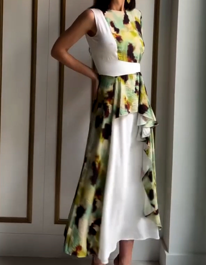 Patchwork Maxi Dress