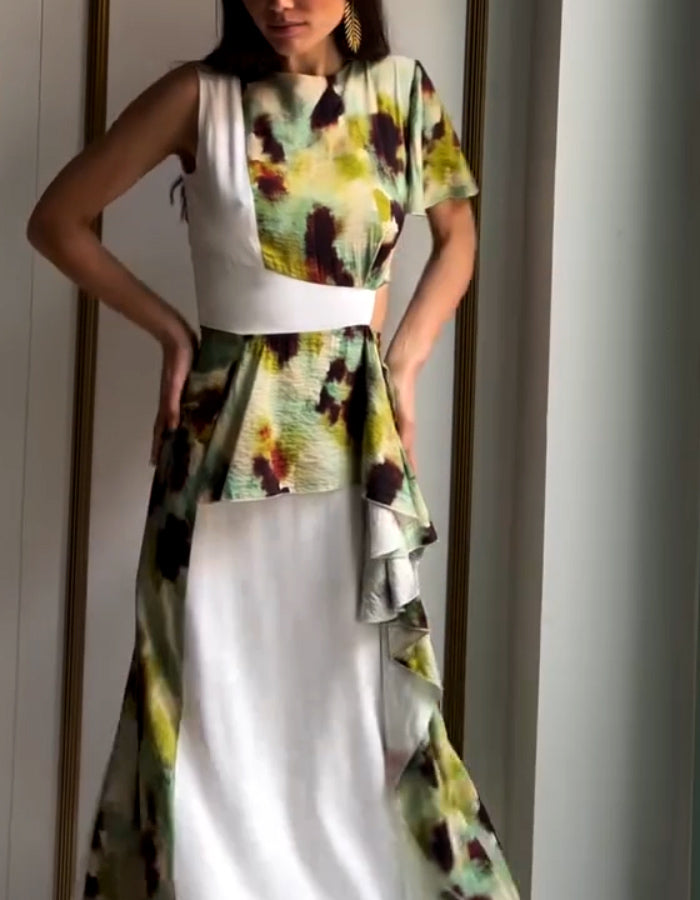 Patchwork Maxi Dress