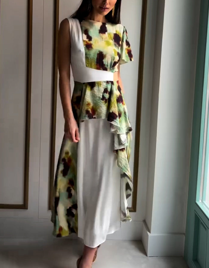 Patchwork Maxi Dress