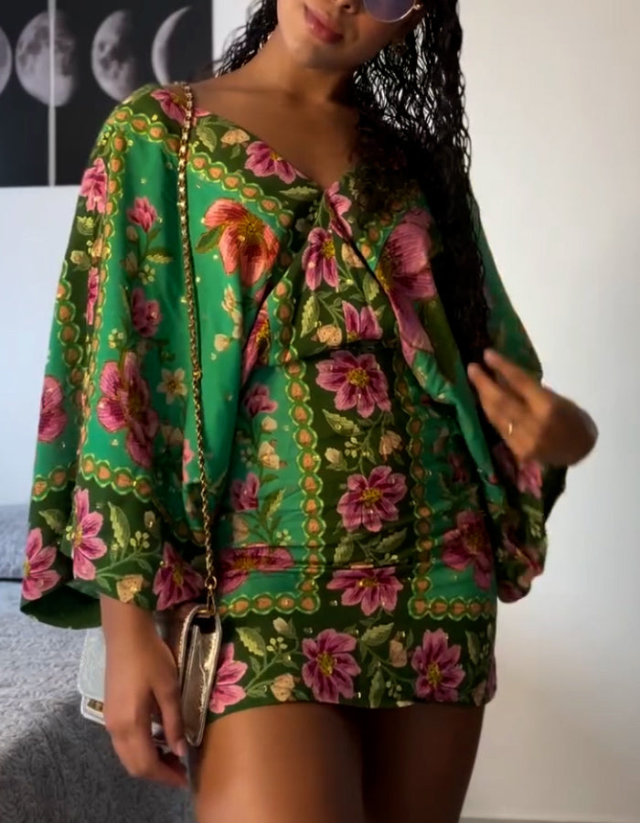 Green Sexy Mini Dress