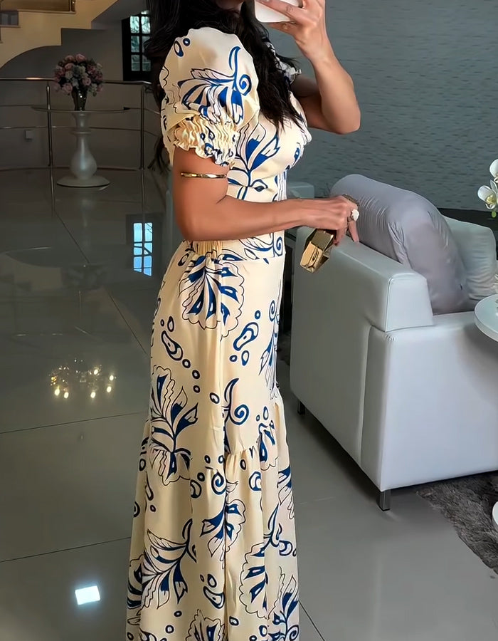 Unique Printed Casual Dress