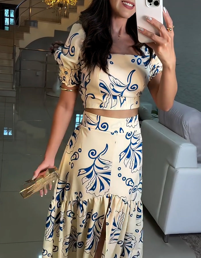 Unique Printed Casual Dress