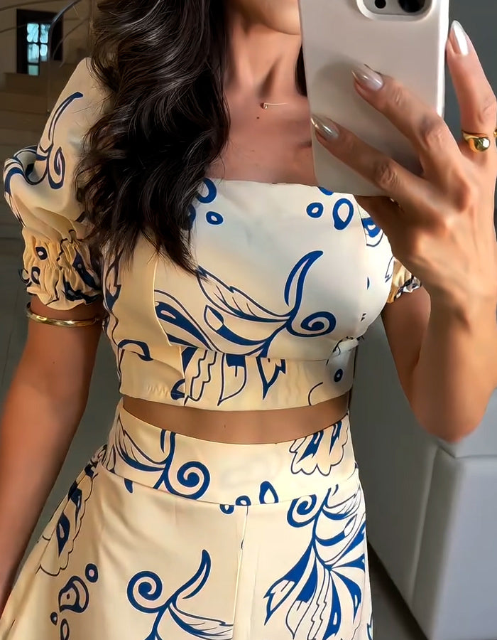Unique Printed Casual Dress