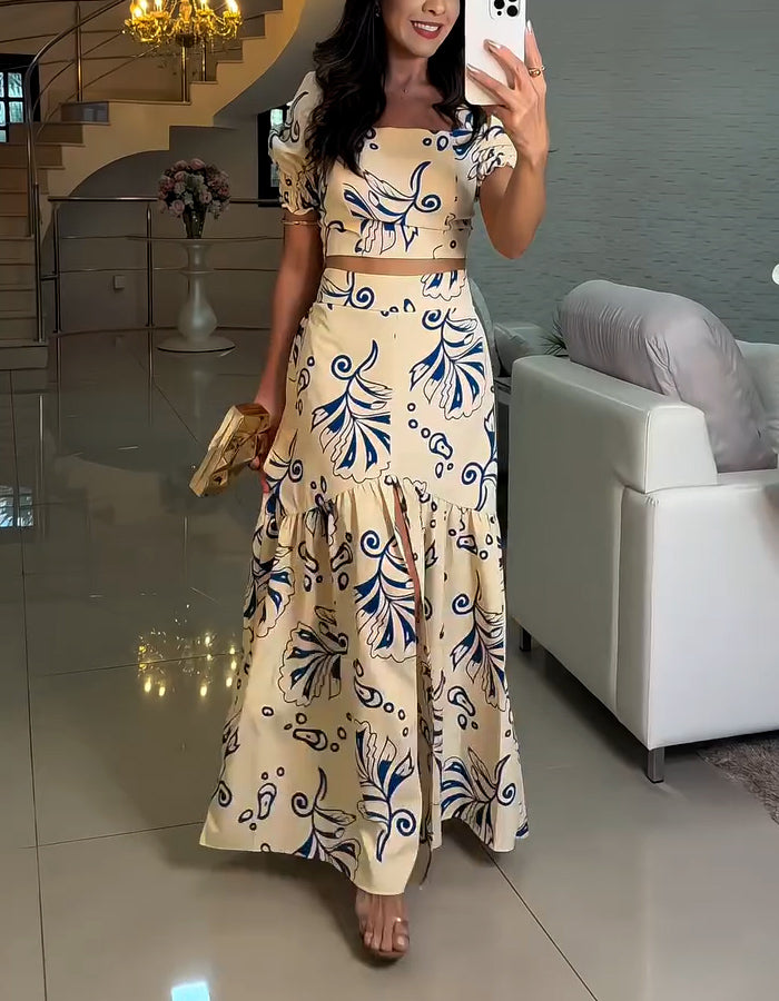 Unique Printed Casual Dress