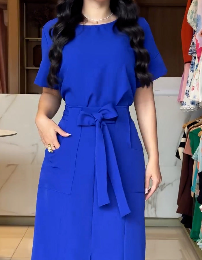 Lace-up Casual Dress