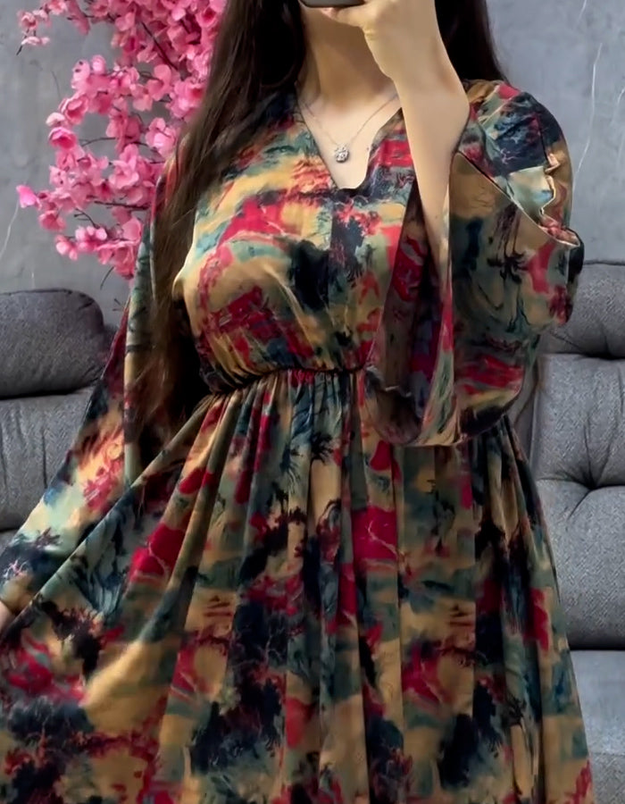 Multicolor Casual Dress