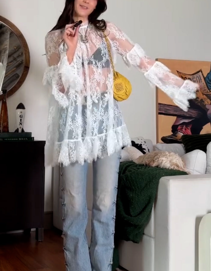 White Lace Top