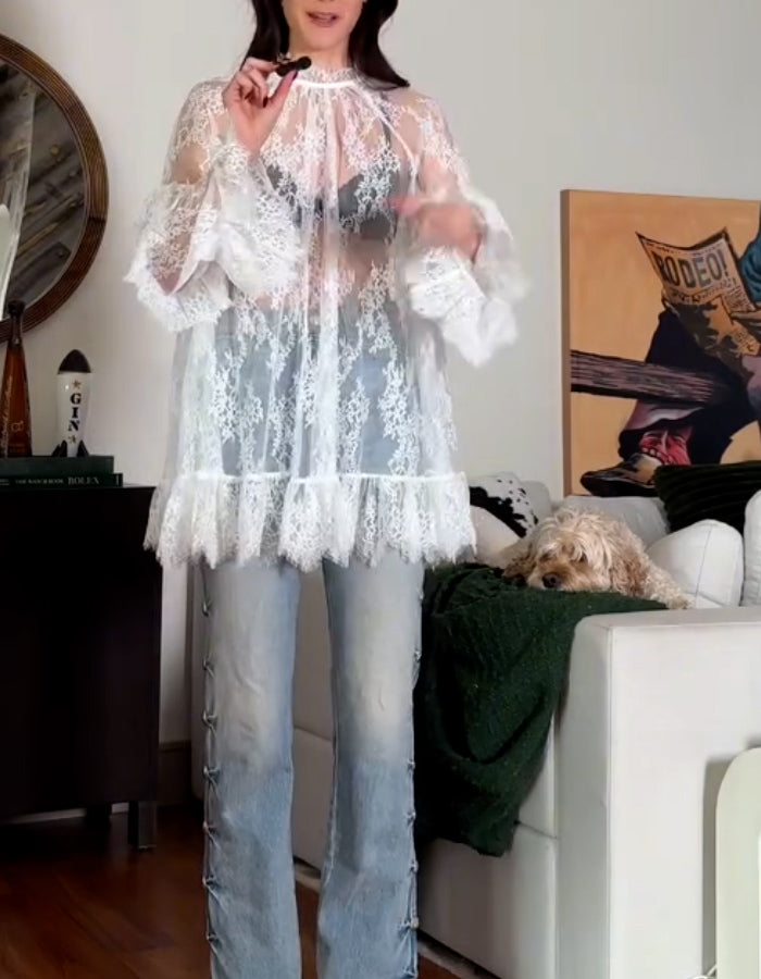 White Lace Top