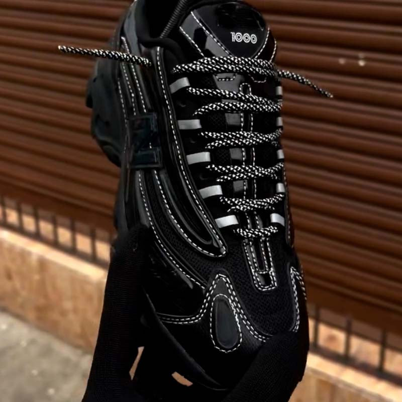 Black Walking Sneakers