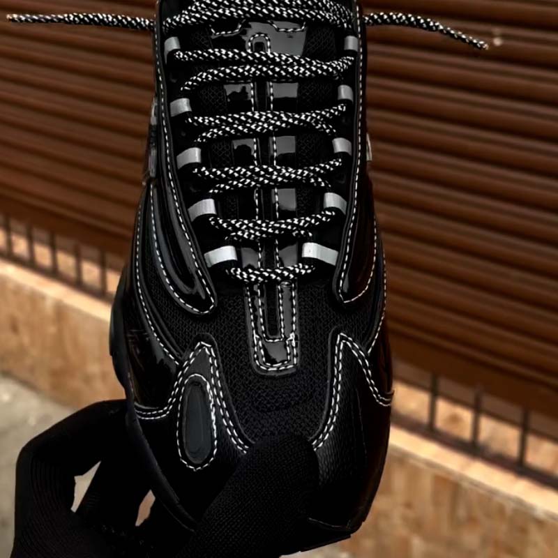 Black Walking Sneakers