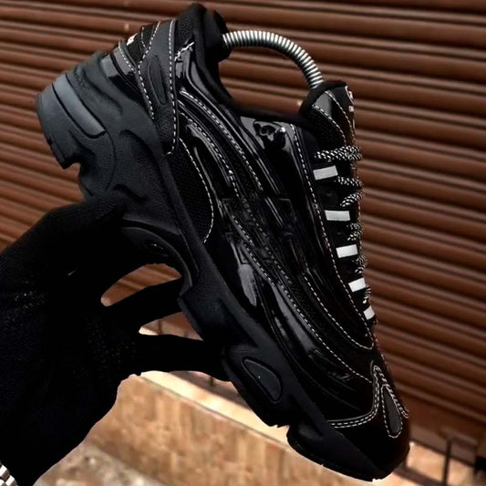 Black Walking Sneakers