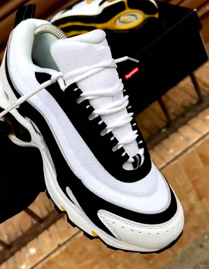 White Air-Cushion Sneakers